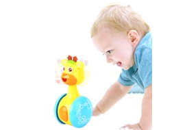 Brinquedo De Chocalho Para Bebê Tumbler Doll Educativo Com Música E Aprendizagem