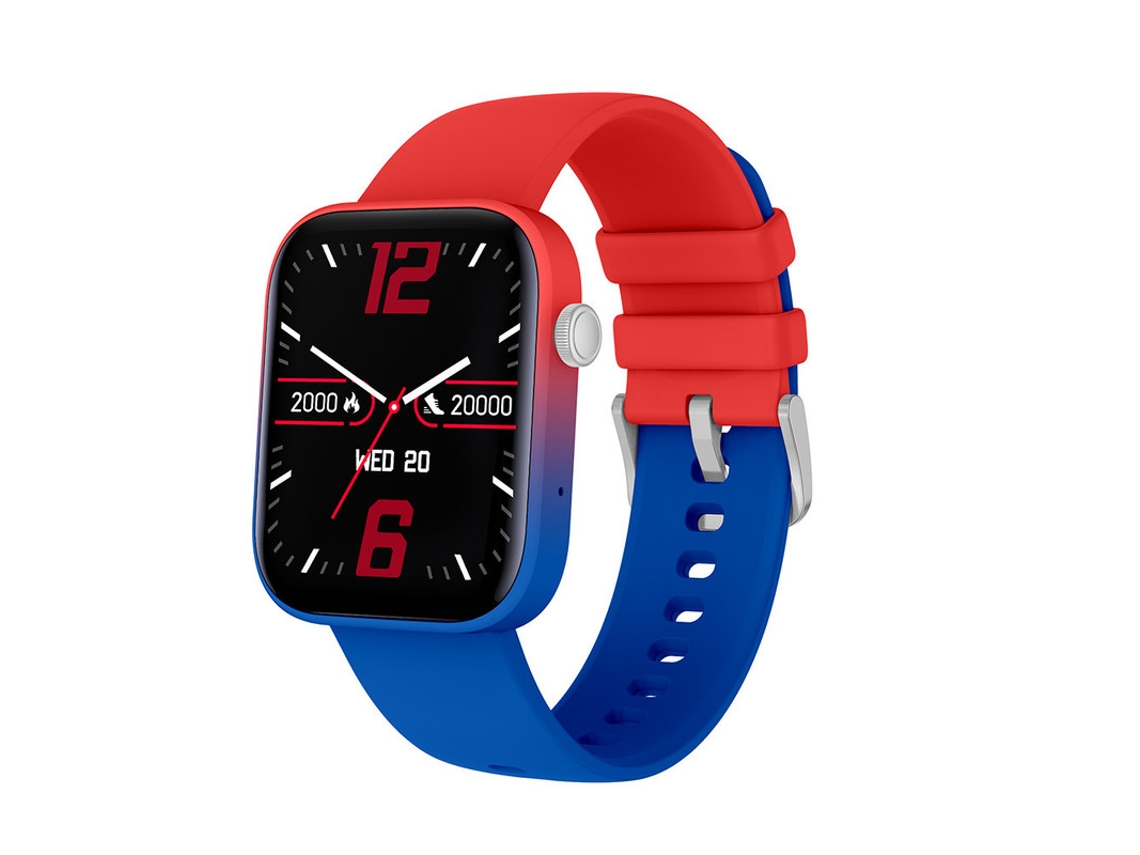 P43 Smart Watch Música Freqüência Cardíaca Monitoramento Do Sono Pressão Arterial Multi-Função À Prova D 'Água Vermelho Azul GODTVAGT