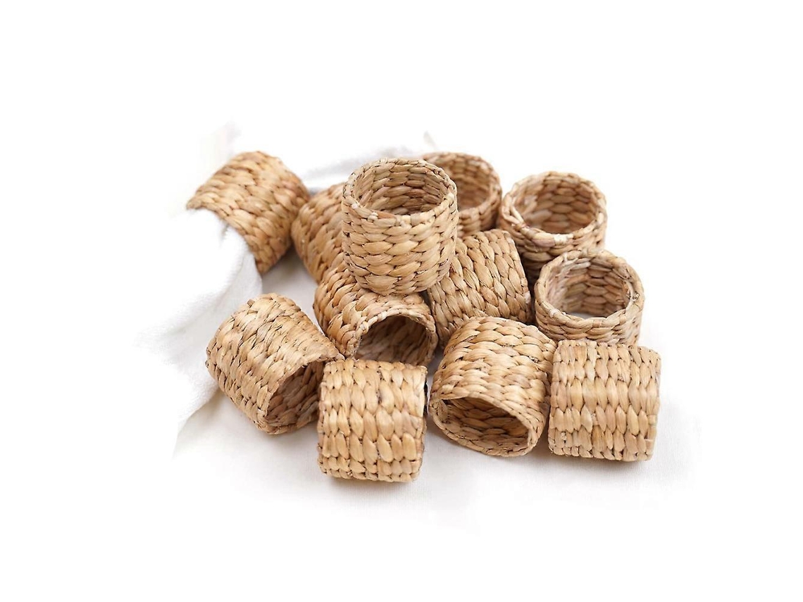 12pcs Aneis Guardanapos Aguapé Rustic Festas Aniversário Din