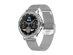 Relógio inteligente feminino Nx19 com Bluetooth, chamada, pressão arterial, oxigênio no sangue, 100 m, à prova d'água, esportivo, diamante, smartwatch Ly Ebike
