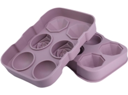 Forma De Gelo Esférica Grande De Silicone, Molde Para Congelamento Com Padrão.