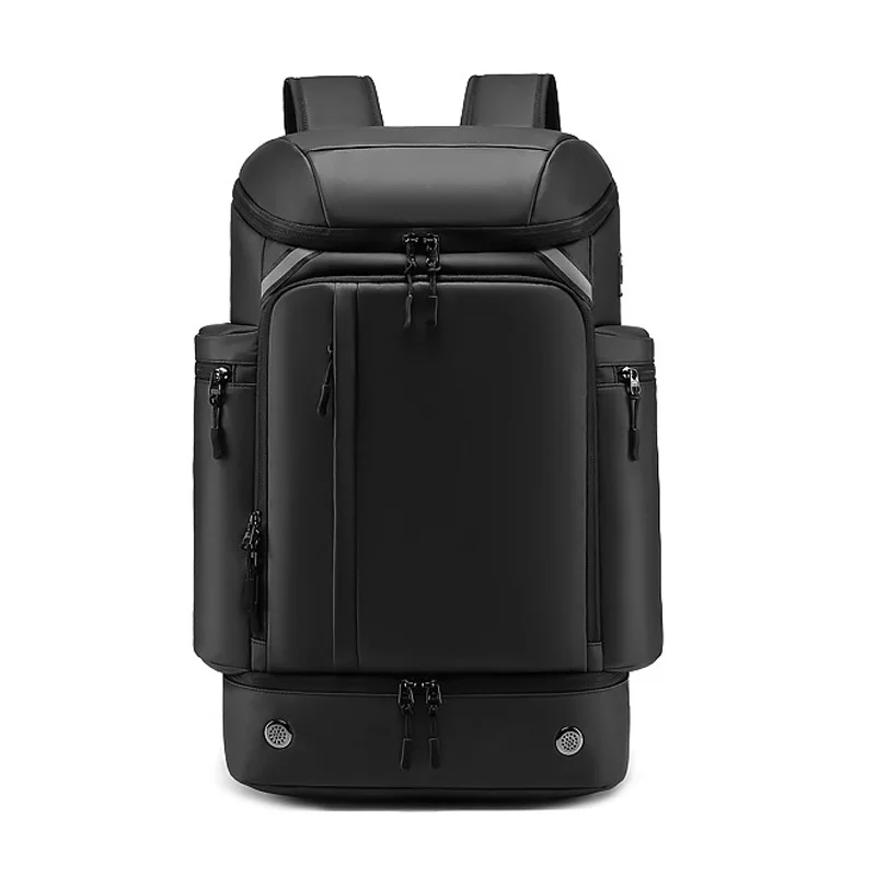 Mochila De Viagem De Grande Capacidade (preta, 17 Polegadas), Mochila Impermeável Para Caminhadas.