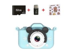 Câmera Digital Infantil Hd 2000w Pixel Câmera Dupla Frontal e Traseira Mini Câmera Presente Infantil 32g TAISHENGDA