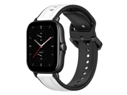 Pulseira De Silicone Bicolor Com Formato Convexo De 20 Mm Para Amazfit Gts 2e