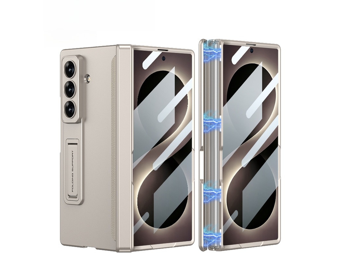 Capa Fina Para Samsung Galaxy Z Fold 8 Ultra, Proteção Para Dobradiças E Suporte, Proteção Total Da Câmara. Starlight Hexinyigjly