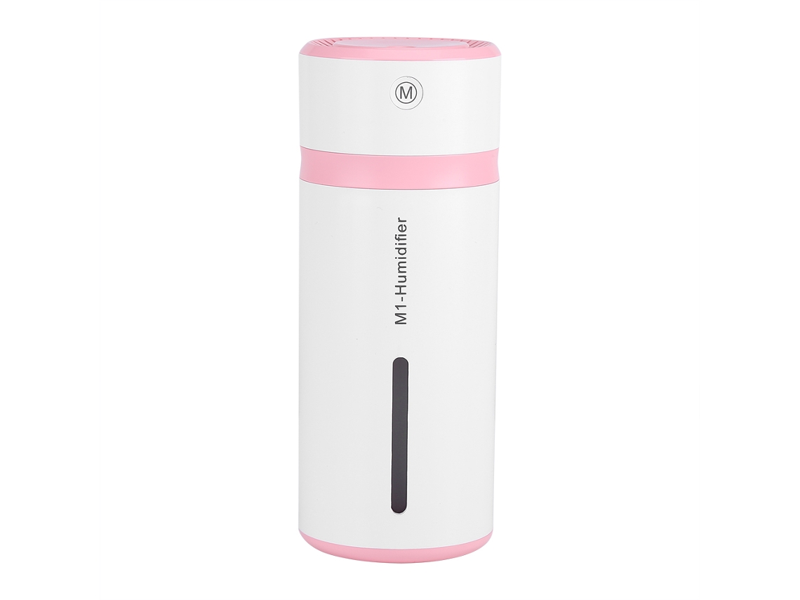 Umidificador Usb Mini Laxiscreed Com Luz Noturna — Umidificação Criativa Em Cor Rosa