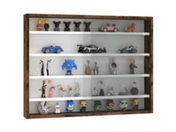 Vitrine de Parede para Colecionáveis, 5 Prateleiras, 80x9.5x60cm BTFORUS