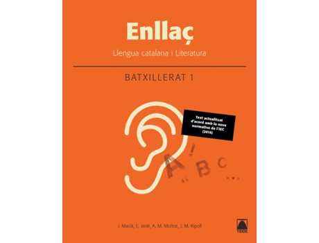 Livro Enllaç Llengua Catalá 1R Batxiller de VVAA. (Catalão)