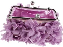Bolsa Clutch Floral Feminina Para Eventos Formais E Casamentos, Com Corrente E Fecho.