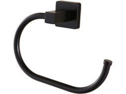 Suporte De Toalhas Banheiro Em Aço Inoxidável Preto, Design Elegante