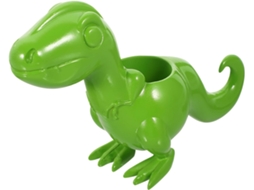 Porta Lápis De Resina Kichouse Aniversário, Design De Dinossauro Verde, Organizador De Mesa Decorativo, Adequado