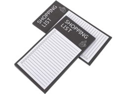 Planificador De Lista De Cursos 2 Livres Em Papel Noir, Bloc Note