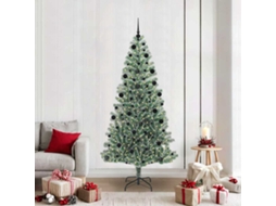 Vidaxl Árvore De Natal Artificial Coberta De Neve Com Luzes De Led
