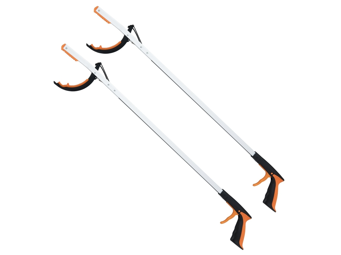 Conjunto de ferramentas de aperto longo, alcance de 88 cm, alumínio, garra antiderrapante