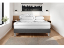 Conjunto Completo De Cama - Colchão 200x200 Cm + Estrado De Molas Com Ripas (kit) + 2 Almofadas + Edredão - Vital Spa