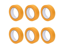 Conjunto 6 Fita Para Pintores Vidaxl Amarelo Papel (25mm X 50m)