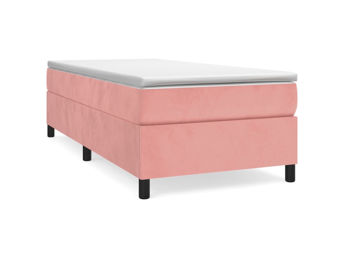 Box Spring Bed, Box Spring Beds Vidaxl Cor-de-rosa Veludo (90 X 200 Cm)