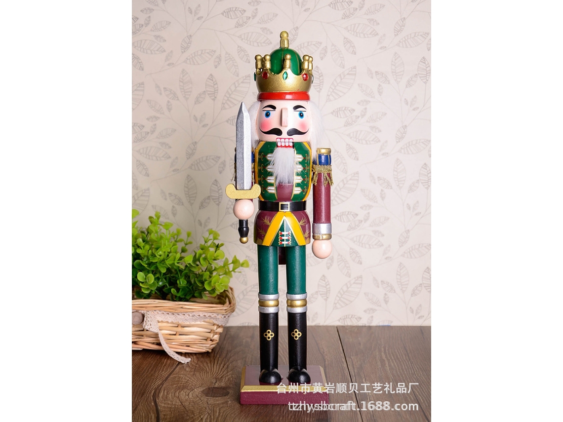 Boneco Nutcracker de soldado, presente criativo, decoração artesanal EOOCOO