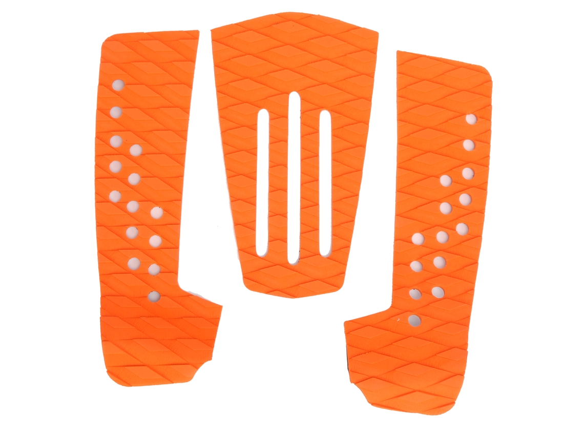 3 Pcs Tapete De Tração Para Prancha De Surf Antiaderente Eva Prova De Umidade Acessório Laranja