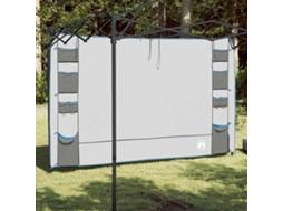 Vidaxl Organizador De Tenda Suspenso Cinza E Azul 320 X 182 Cm Oxford