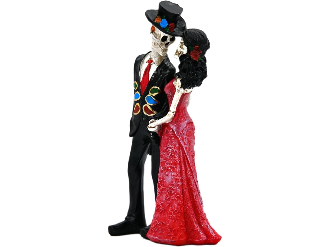 Estatueta Decorativa De Esqueleto, Decoração Assustadora De Halloween Em Resina |