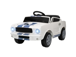 Carrinho Elétrico Infantil 12v Branco Controle 2.4g 2 Motores Ledclaxon Ziwei Store