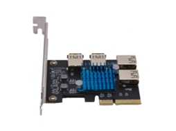 Pci-express 16x Slots Riser Card Pci-e 4x Para Adaptador Externo 1x Pci-e Usb 3.0