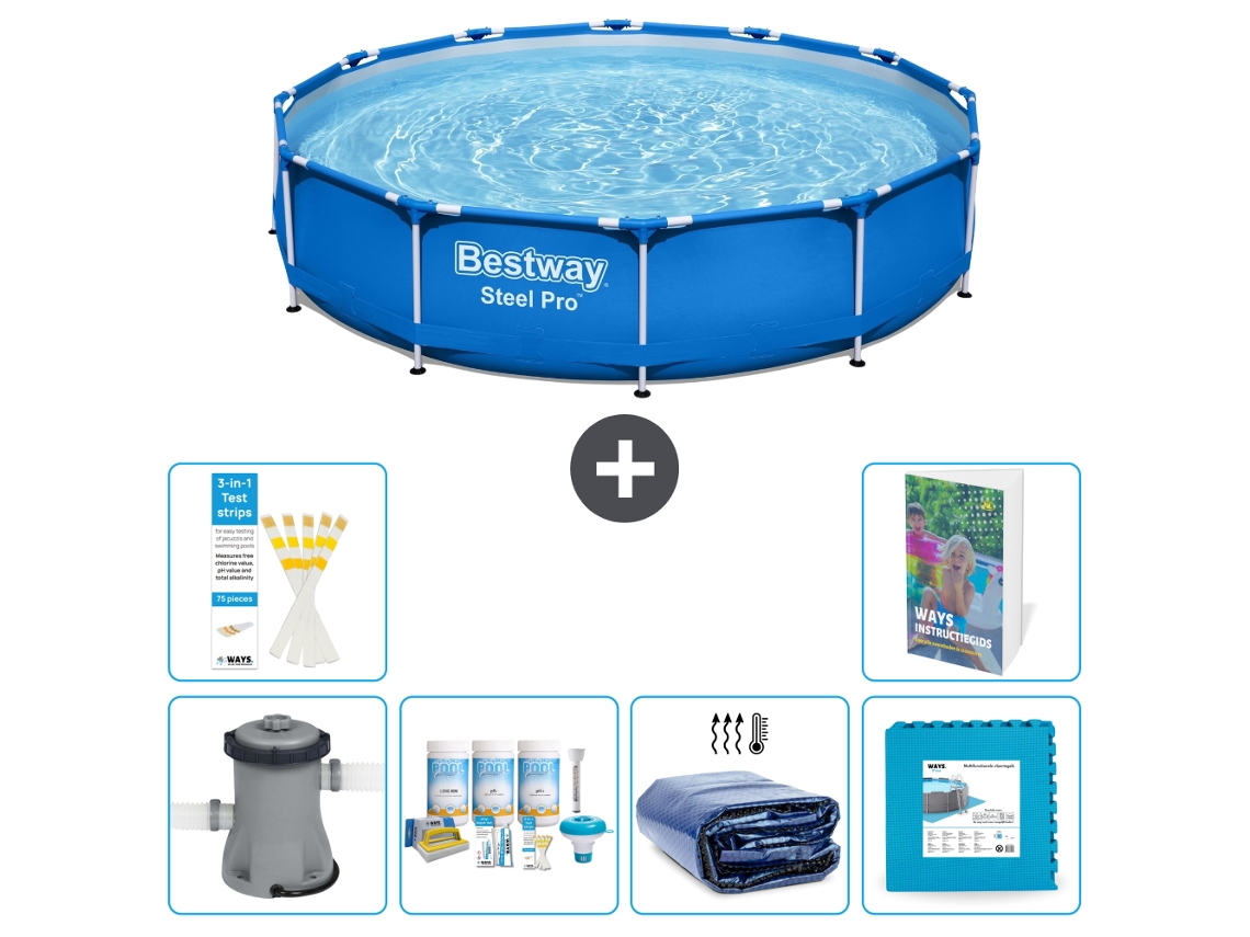 Bestway Piscina Bestway Steel Pro Redonda - 366x76 Cm - 7-peças S188