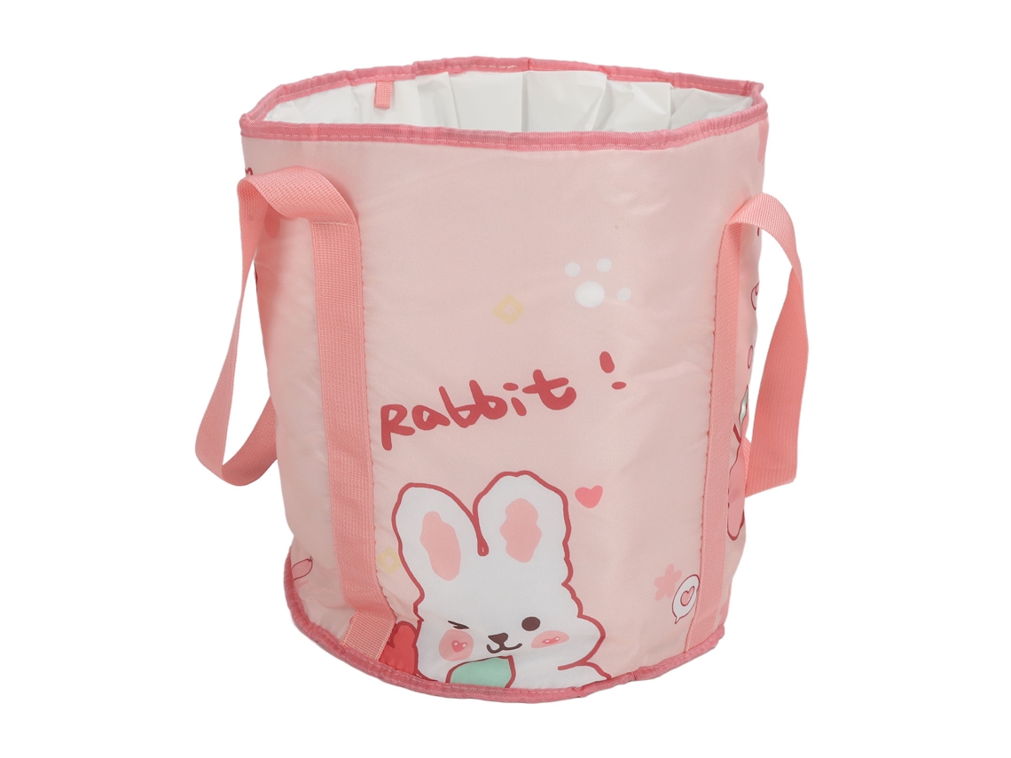 Bolsa Plegable Para Remojar Pies Con Mango Portátil Y Resistente Al Agua