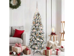 Vidaxl Árvore De Natal Artificial Branco 120 Cm