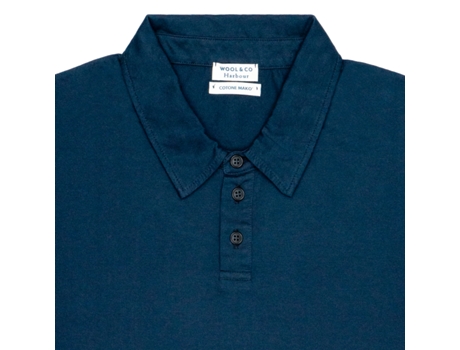 Polo De Homem Wool Co Makò Mm Algodão Azul (m)