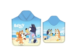 Poncho De Microfibra Bluey E Bingo Icecream 110x55 Cm 86743