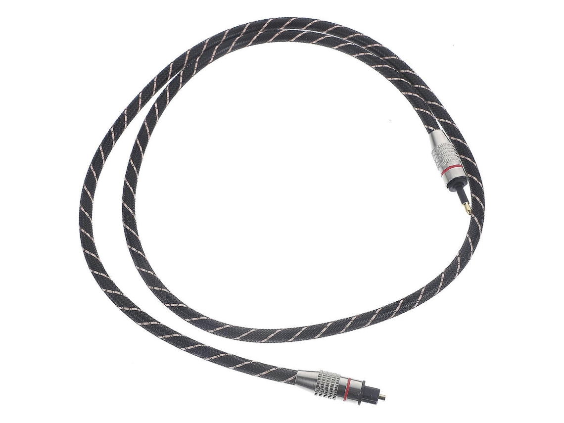 Cabo de áudio de fibra óptica digital de 100 cm para entusiastas de áudio, transmissão de áudio, 1 peça, D, preto, Slowmoose