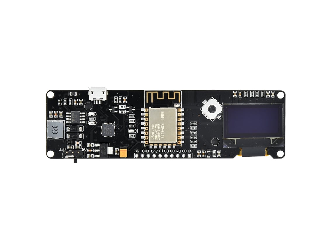 Placa de Desenvolvimento ESP8266 Nodemcu com LED Programável, OLED e Botões | S/MARCA