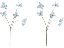 Flores Artificiais SFUSHOS, de Seda, com Borboletas, Decoração