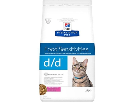 Prescription Diet Food Sensitivities d/d com Pato & Ervilhas 1.5 Kg