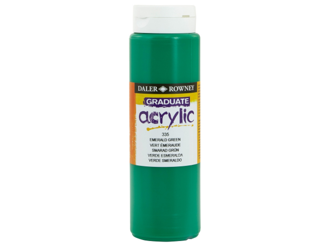 Pintura Acrílica Graduate Daler Rowny 500 Ml (335 Verde Esmeralda)