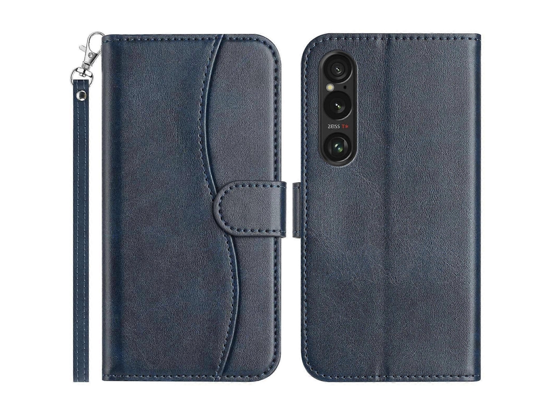 Capa De Couro Dupla Dobrada Em Formato De S Para Celular