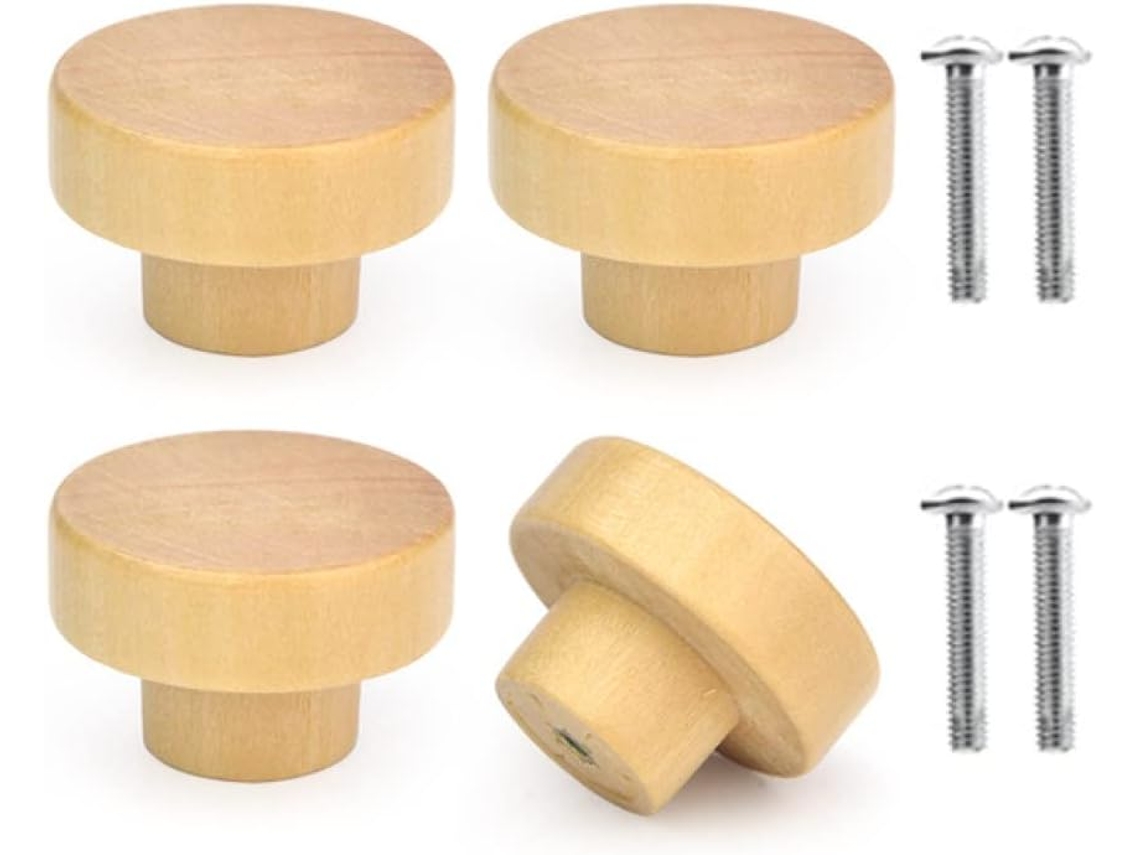 Conjunto De 4 Puxadores De Gaveta Em Rattan Natural Youth.