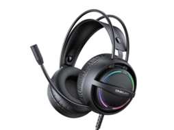 Headset gamer Onikuma X88 com luz RGB e suporte para encosto de cabeça, comprimento do cabo: 2,2 m Hengrongshen