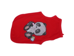 Camiseta Para Cães Com Pedras Strass Impressas Suave E Transpirable Jaqueta Para Cães E Gatos (vermelho L)