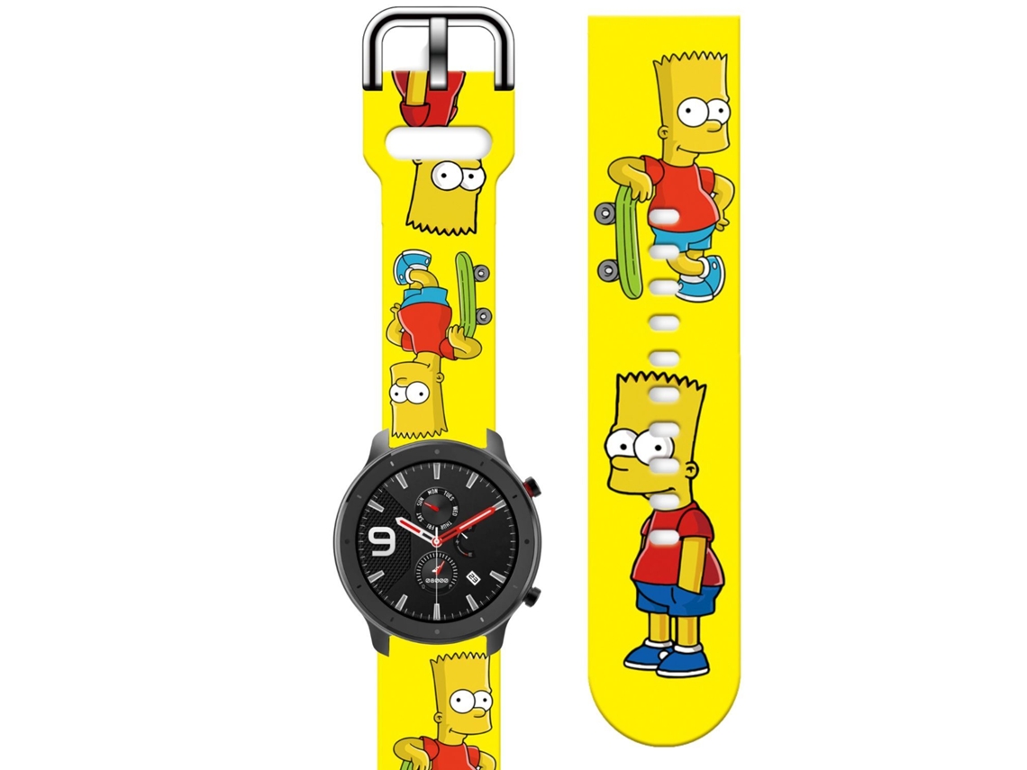 Bracelete Silicone Líquido para Fossil gen 6 Amarelo