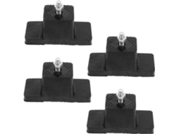 Iplusmile Conjunto De 4-tapetes Borracha Para Ar Condicionado Almofadas Redução Vibração E Isolamento Acústico