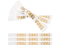 Pulseiras VIP para eventos, 200 unidades, em papel sintético, para controle de acesso.