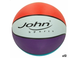 Bola de Basquetebol JOHN SPORTS Rainbow 7 24 cm 12 Unidades