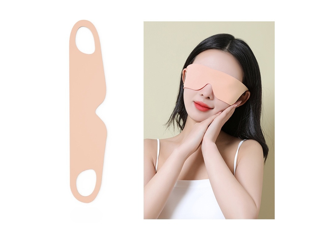 Máscara De Dormir Leve Com Argolas De Ouvido, Bloqueio De Luz Zero Pressão Para Dormir De Lado, Tapa-olhos Para Viagem Rosa Hexinyigjly