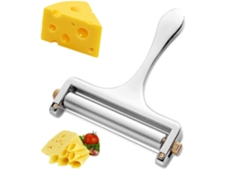 Fatiador De Queijo Ajustável Em Aço Inoxidável, Com Espessura Regulável, Inclui 1 Disco De Corte, Ideal Para Cozinha E Queijos Macios Espessos