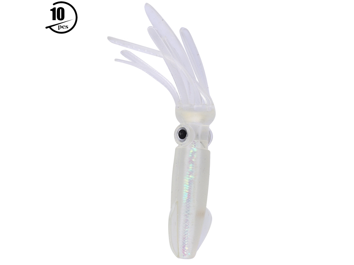 Cebo de Pesca Suave de 5cm Gusano T Cola S/MARCA