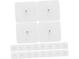 20 Ganchos Adesivos De Parede, Sem Necessidade Furar, Design Adesivo F