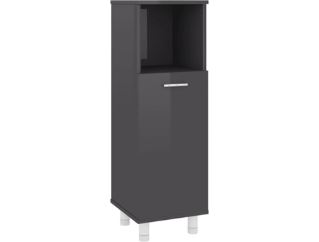 Armário  802623 (Cinzento Brilhante - Aglomerado de Madeira - 30x30x95 cm)